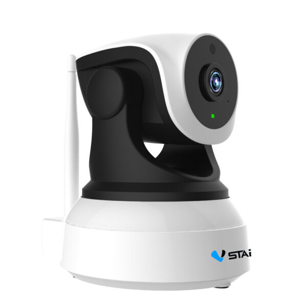 Wi-Fi surveillance camera with smart home security, night vision, and wireless video monitoring