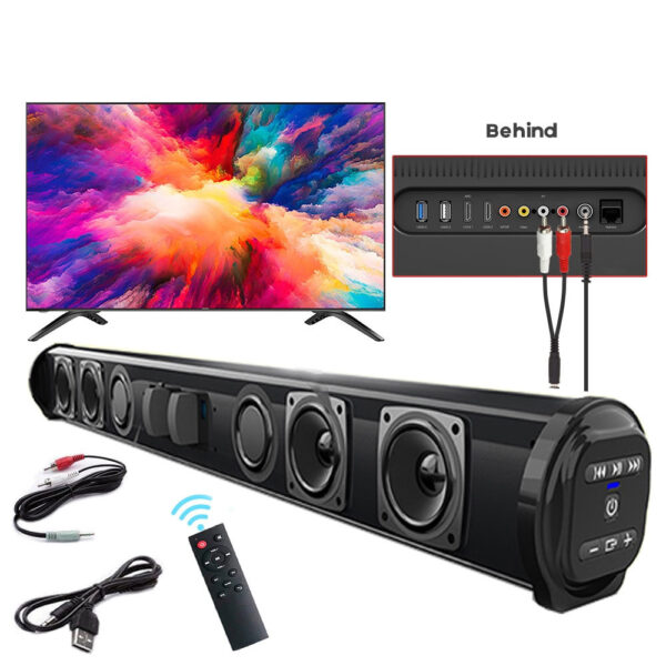 Wireless Bluetooth home theater strip audio soundbar for TV