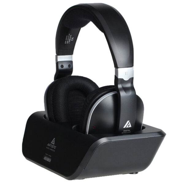 Wireless headphones for TV with long-range transmitter