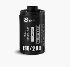 Pack of 8 instant camera film sheets for high-quality printing.