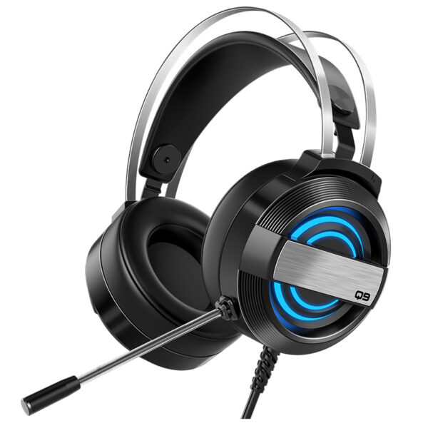 Comfortable over-ear headset with noise-canceling mic.