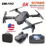 Foldable E88 Pro mini drone with remote controller