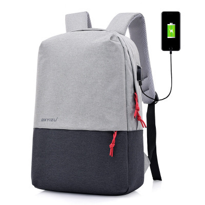 Stylish polyester canvas backpack with comfortable shoulder straps.