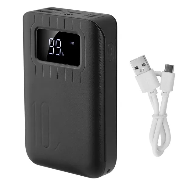 Portable power bank with high capacity battery and fast charging USB ports