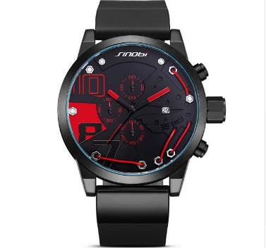 Durable sport watch with tachymeter scale.
