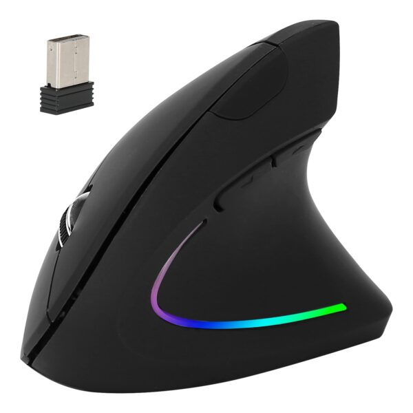 Wireless 6-button mouse with ergonomic grip, customizable buttons, and high tracking precision