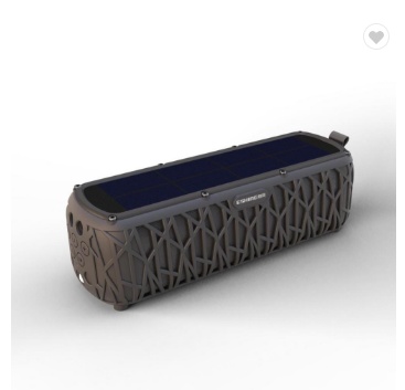 T61 solar-powered wireless Bluetooth speaker outdoors.
