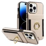 Flexible phone case with built-in ring stand and camera protection
