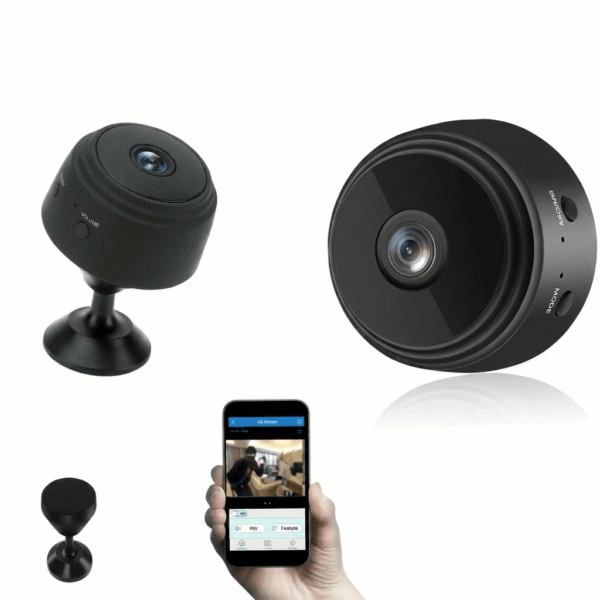 Mini hidden spy camera with wireless portable security design