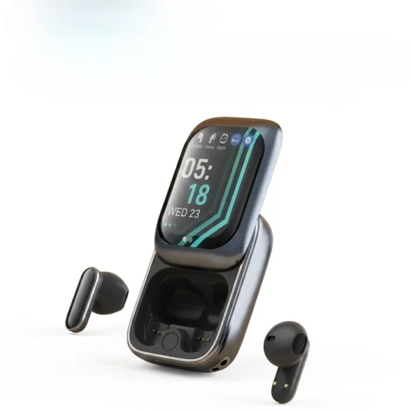 Semi-in-ear Bluetooth earbuds with ergonomic comfort fit and high fidelity wireless audio by AmandaGear