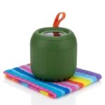 Wireless Bluetooth speaker with portable compact design and premium audio sound