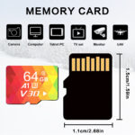 High-speed memory card set with SD adapter and storage case