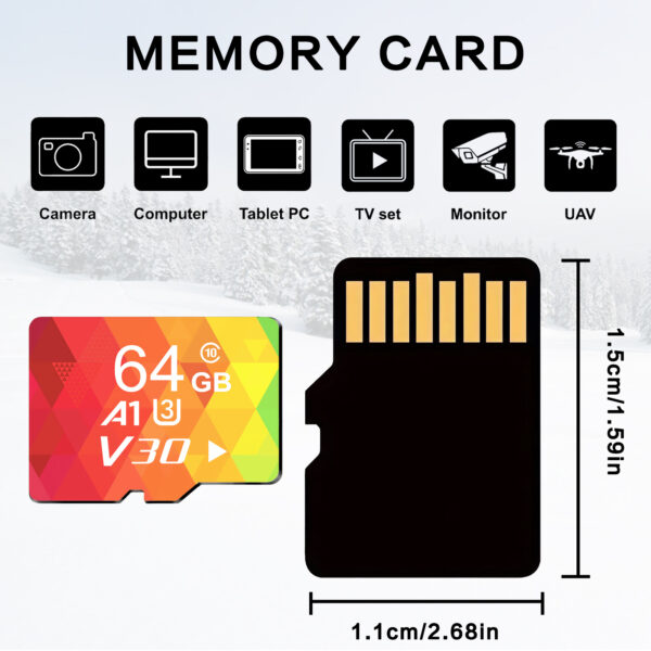 High-speed memory card set with SD adapter and storage case