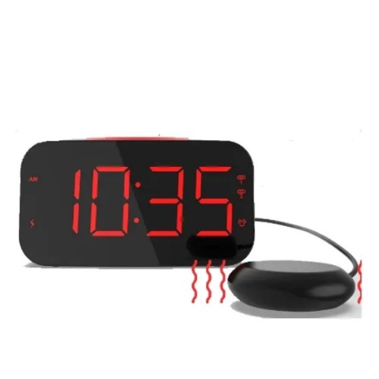 LED digital watch alarm clock with temperature display for bedside
