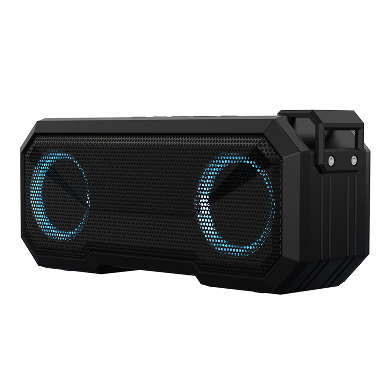 LumiSound Dual Portable dual-speaker setup with built-in power bank functionality.