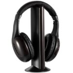 RF wireless headphones with long range stable audio transmission and comfortable over-ear design by AmandaGear