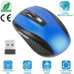 Wireless gaming mouse with ergonomic design, high DPI sensor, and RGB lighting