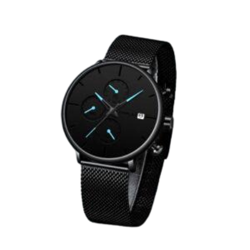 Modern casual wristwatch with a distinct aesthetic.